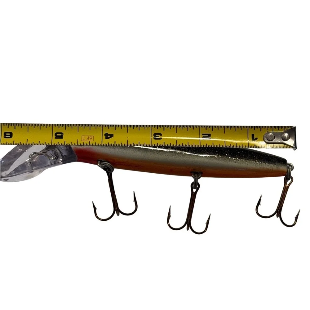 Joe Bucher Outdoors Depth Raider Crankbait Fishing Lure Black Orange Silver 6in